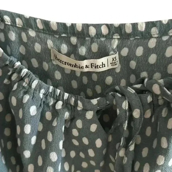 Abercrombie & Fitch Womens XS Polka Dot Bodysuit Blouse‎ Multicolor - Picture 3 of 4